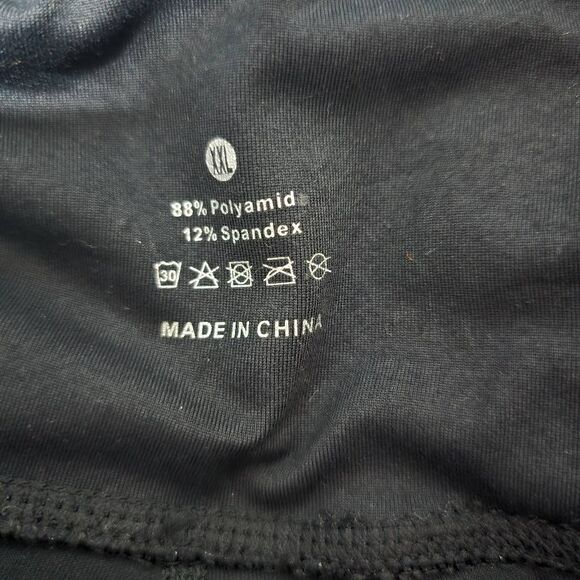 5/$25 Black Phone Pocket Plus Size Athletic Workout Lounge Leggings - Picture 3 of 3